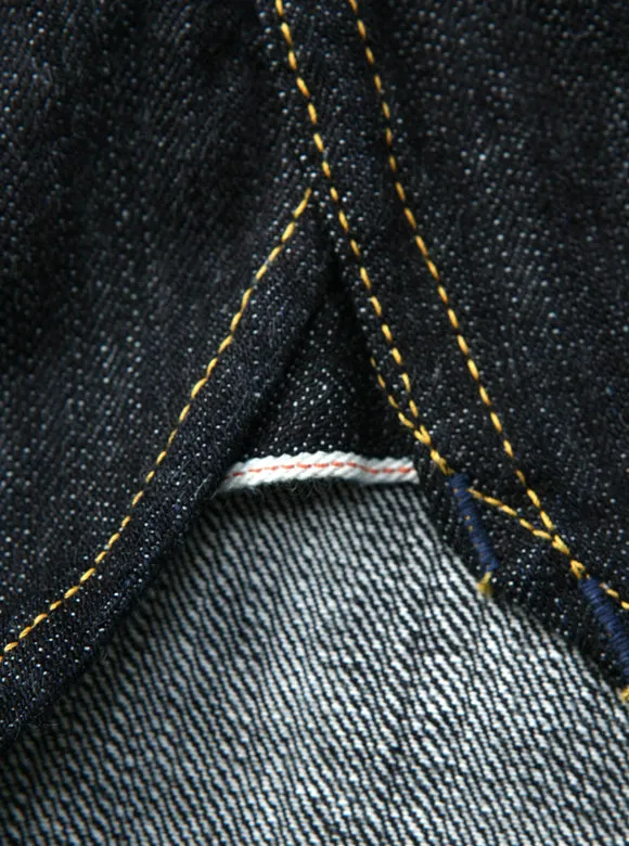 10oz Selvedge Denim Western Shirt in Indigo SDW-001L