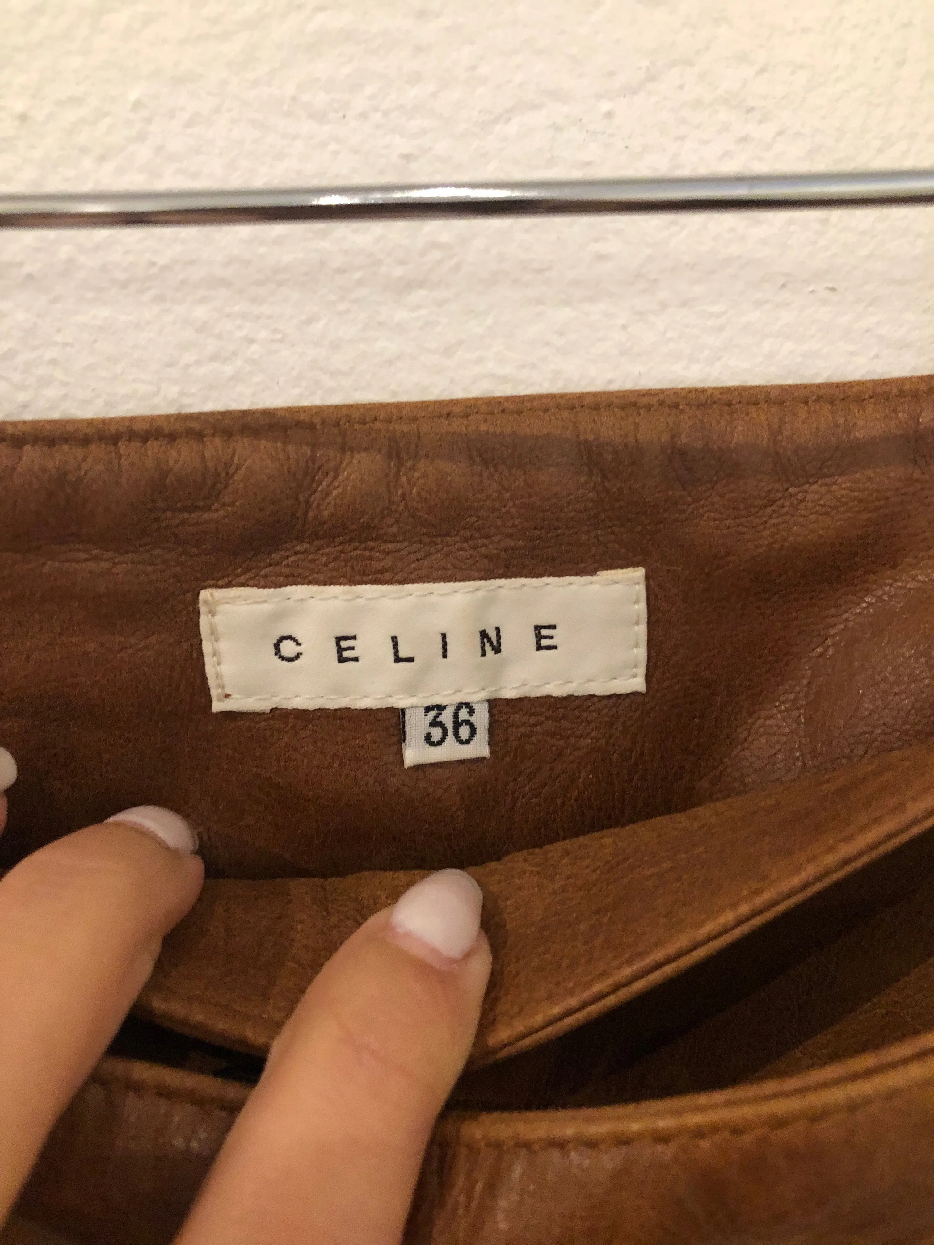 Celine Leather Pants