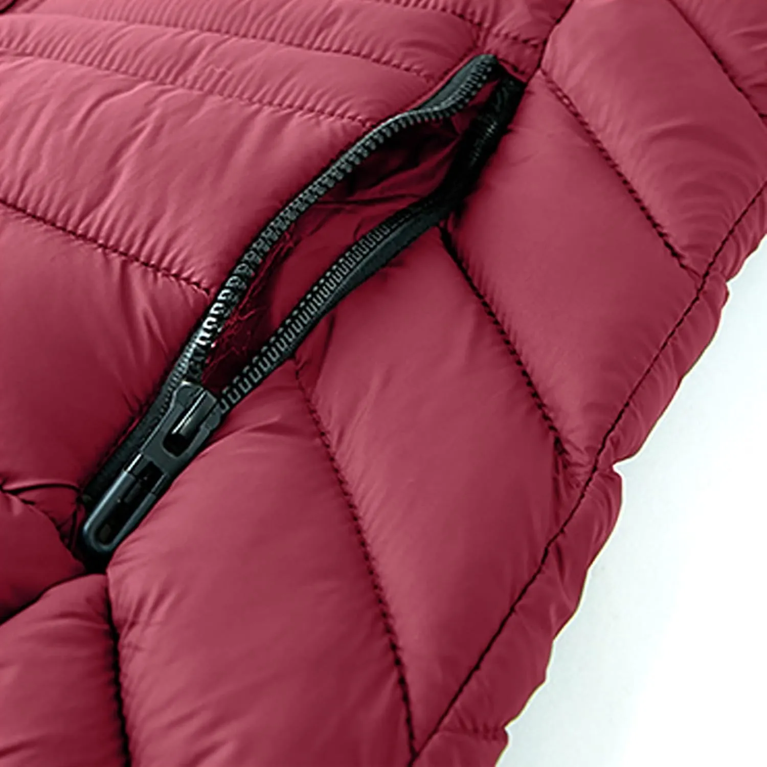 Mens Puffer Jacket Lightweight Hooded Down Jacket Water Resistant Quilted Jacket Plus Size Insulated Jacket Winter Coat