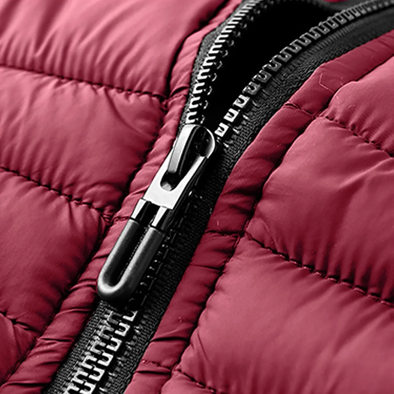Mens Puffer Jacket Lightweight Hooded Down Jacket Water Resistant Quilted Jacket Plus Size Insulated Jacket Winter Coat