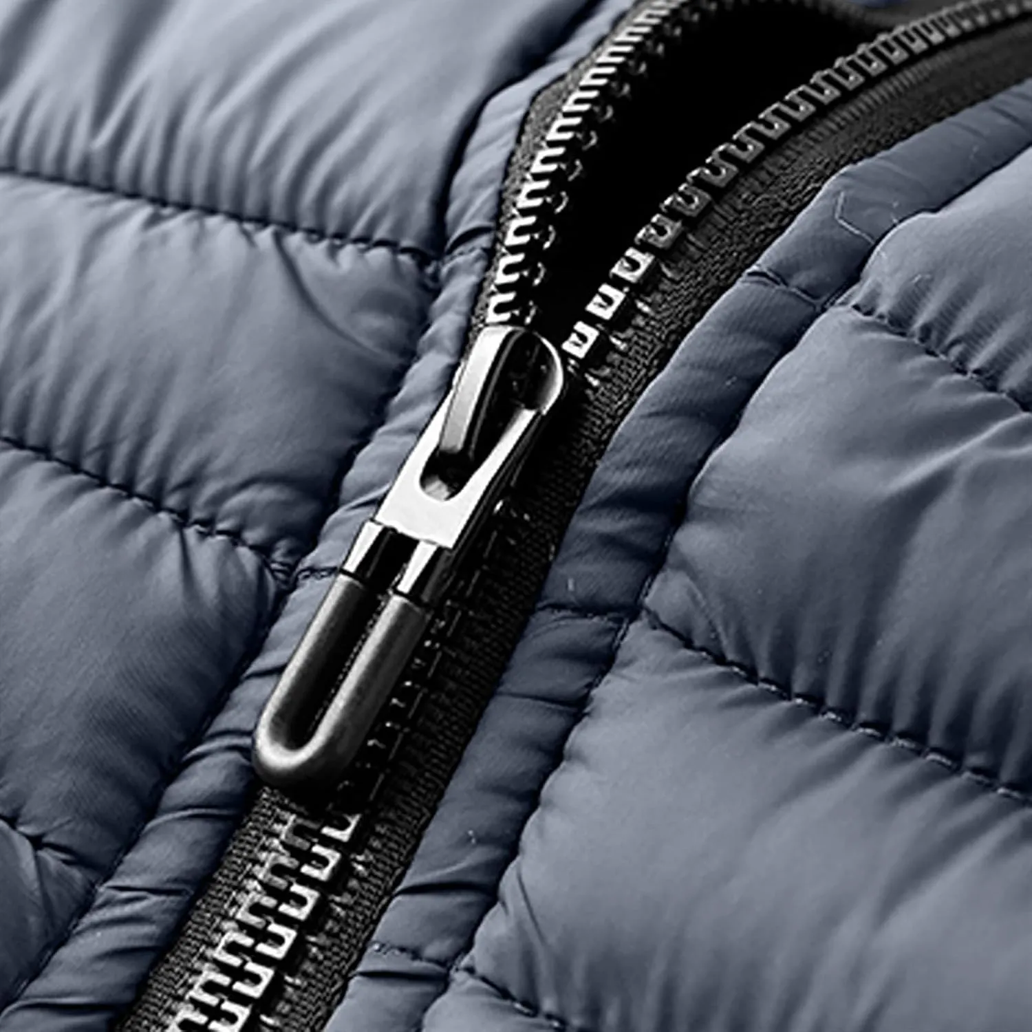 Mens Puffer Jacket Lightweight Hooded Down Jacket Water Resistant Quilted Jacket Plus Size Insulated Jacket Winter Coat