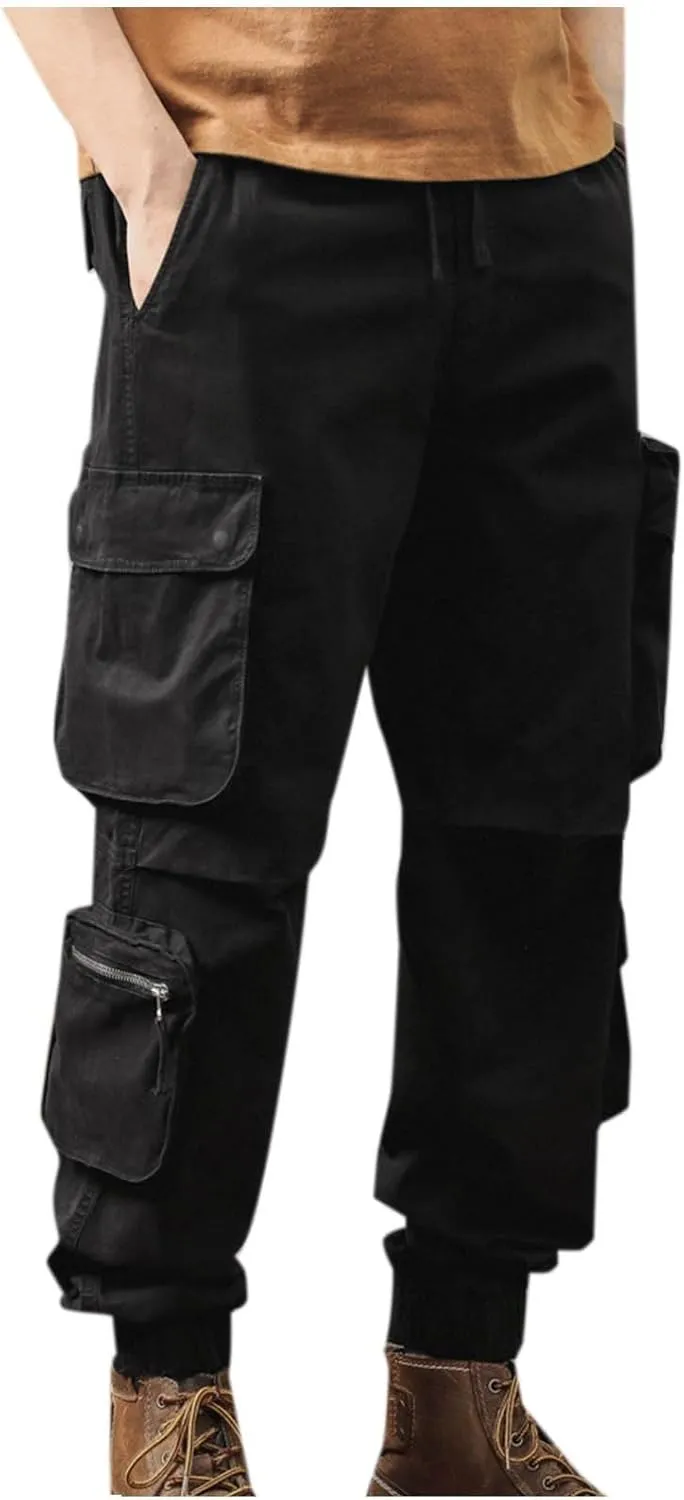 Men's Tactical Pants Ripstop Cargo Pants Lightweight Casual Work Hiking Pants Joggers Sweatpants Outdoor Apparel