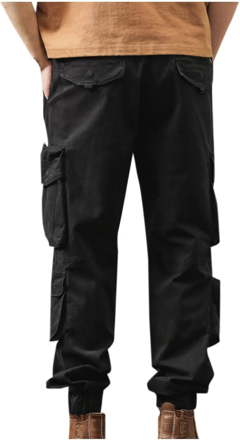Men's Tactical Pants Ripstop Cargo Pants Lightweight Casual Work Hiking Pants Joggers Sweatpants Outdoor Apparel