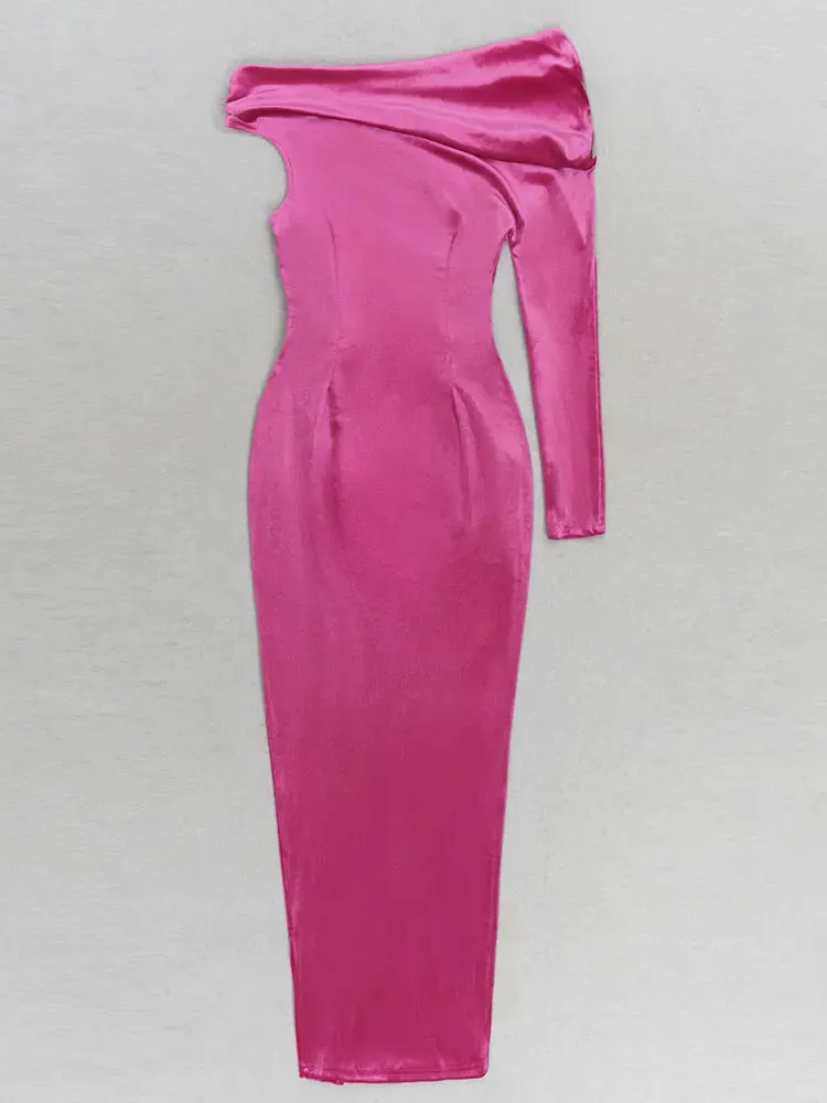 Rose Red Velvet Bodycon Dress