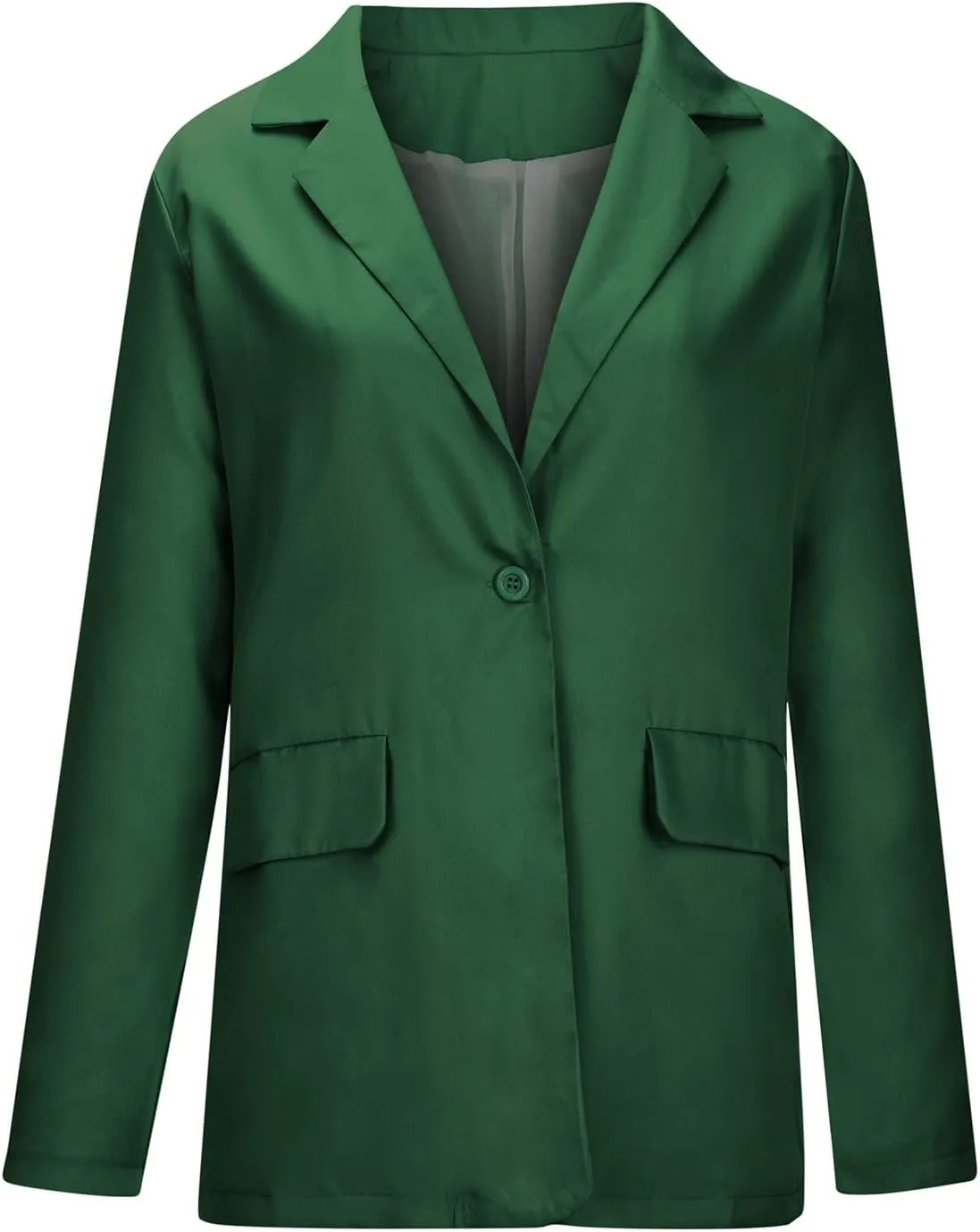 Womens Plus Size Blazers Casual Long Sleeve Open Front Lapel Collar Business Work Office Suit Oversized Jacket Coat