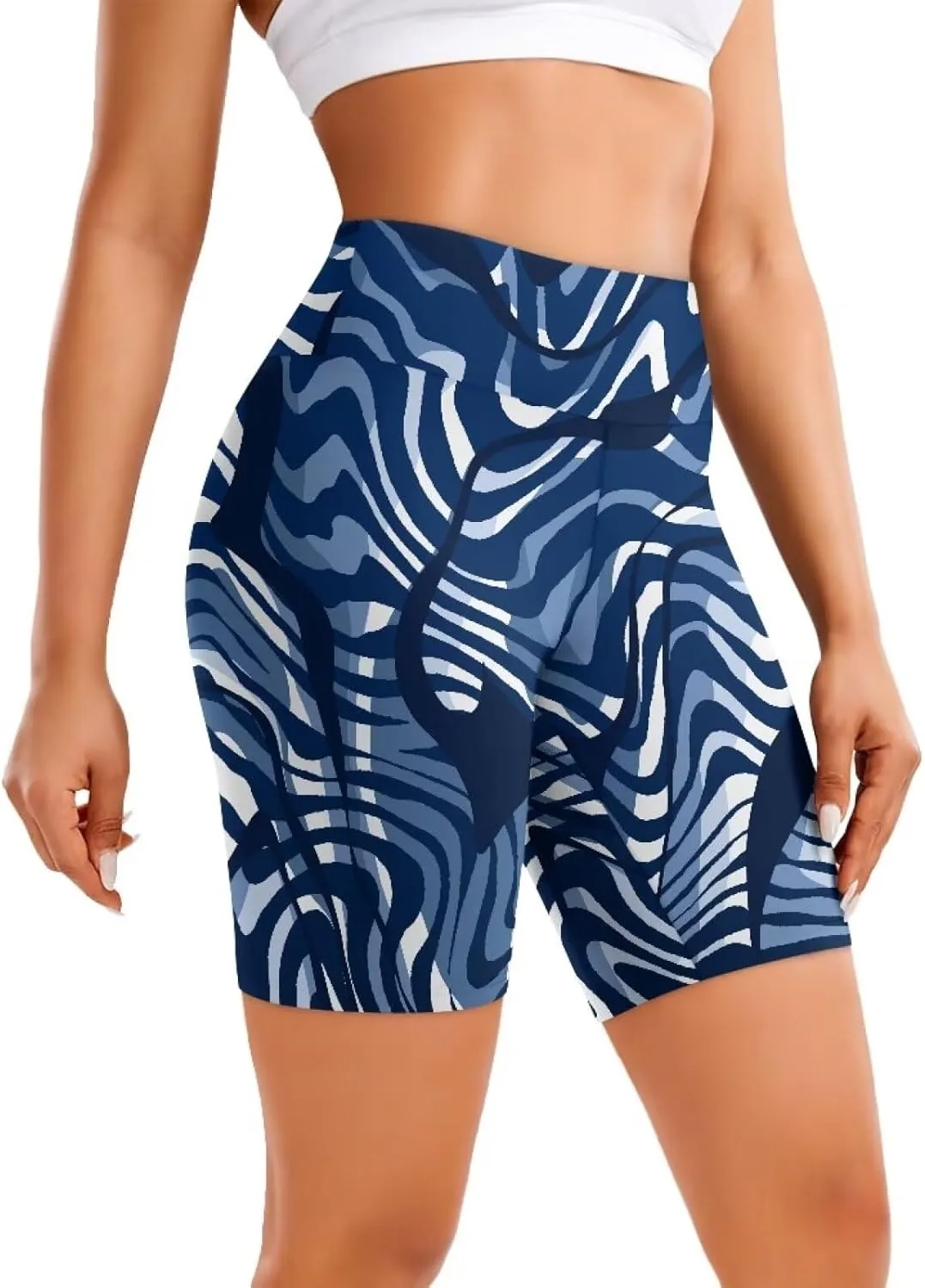 Workout Shorts Women High Waist Gym Shorts Tummy Control Workout Naked Feeling Biker Shorts Seamless Athletic Wear