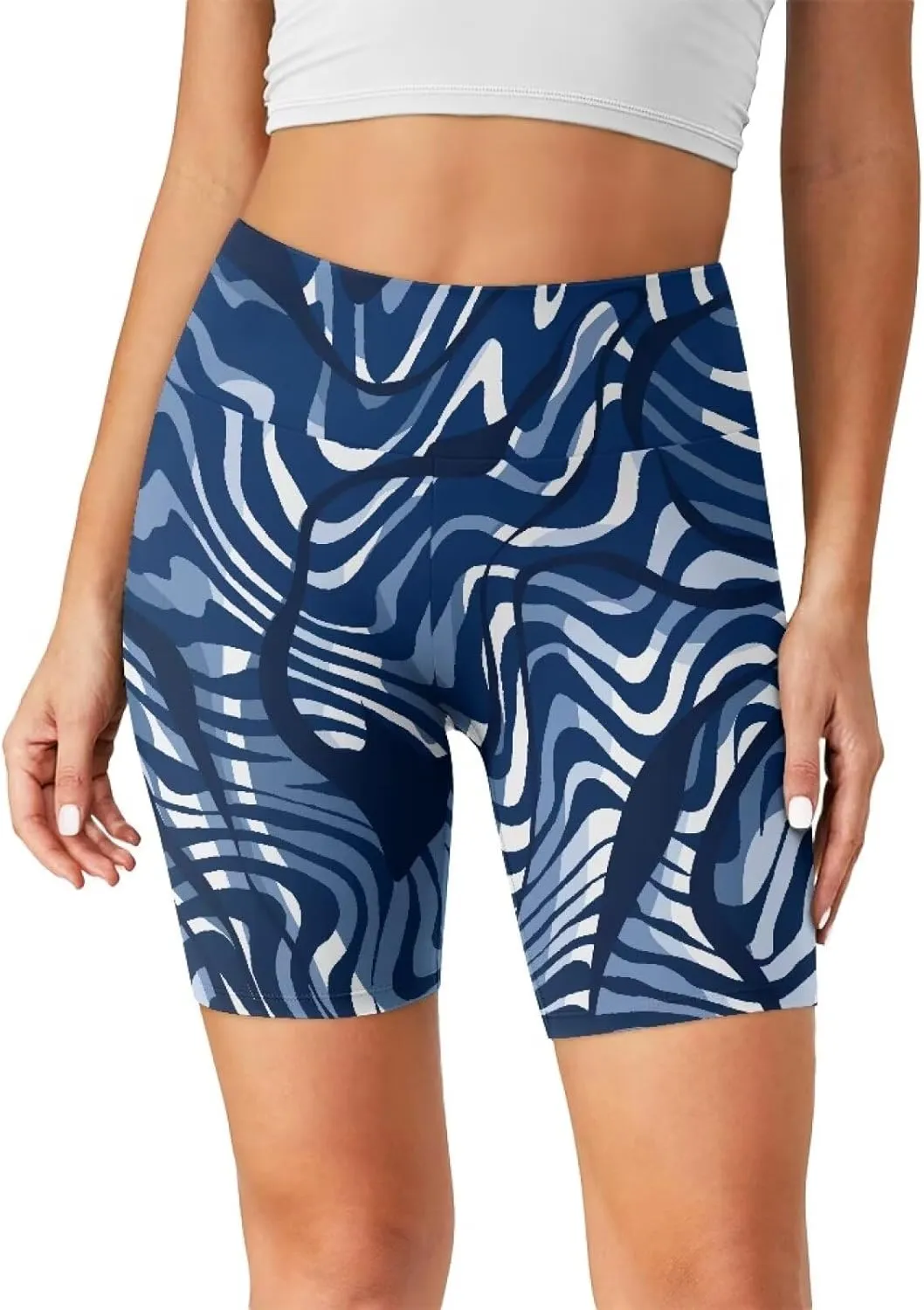 Workout Shorts Women High Waist Gym Shorts Tummy Control Workout Naked Feeling Biker Shorts Seamless Athletic Wear
